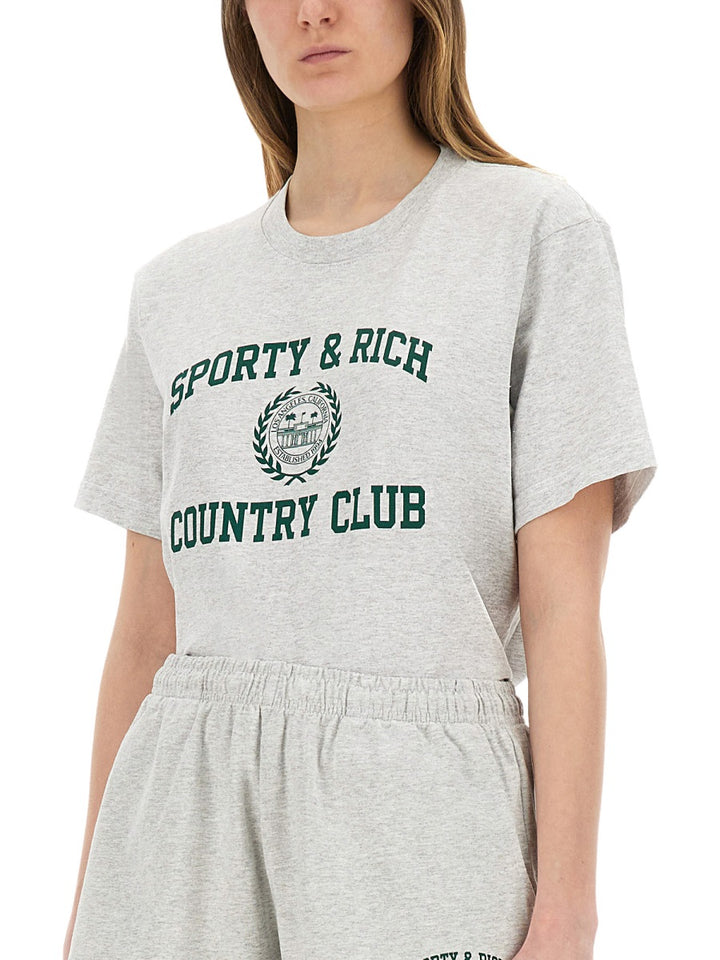 Sporty & Rich T shirts - Grey | Wanan Luxury