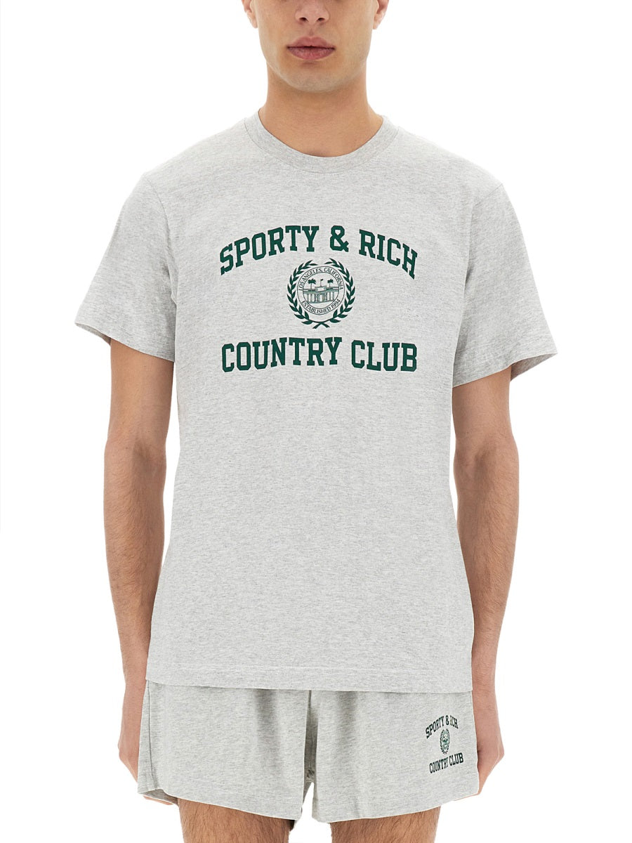 Sporty & Rich T shirts - Grey | Wanan Luxury