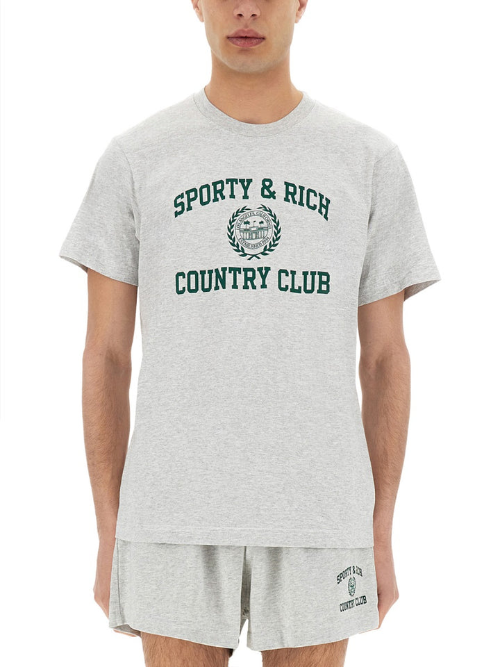 Sporty & Rich T shirts - Grey | Wanan Luxury