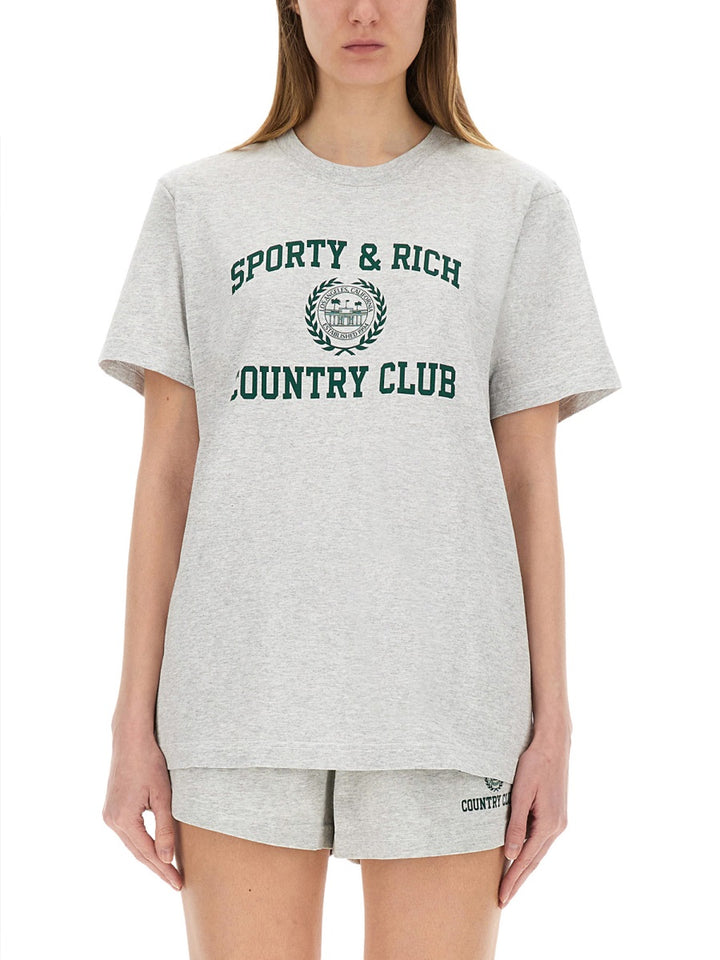 Sporty & Rich T shirts - Grey | Wanan Luxury