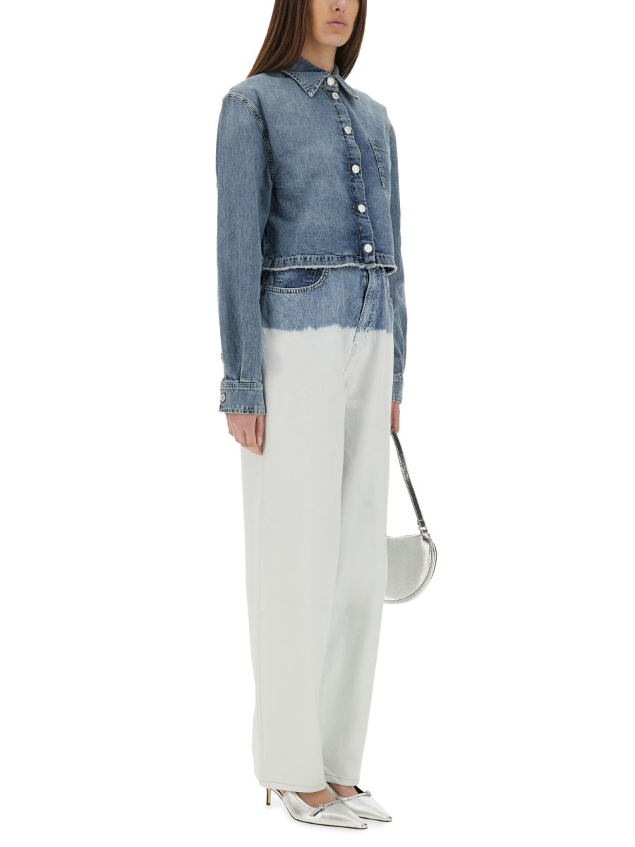 Moschino Jeans Denim - White | Wanan Luxury