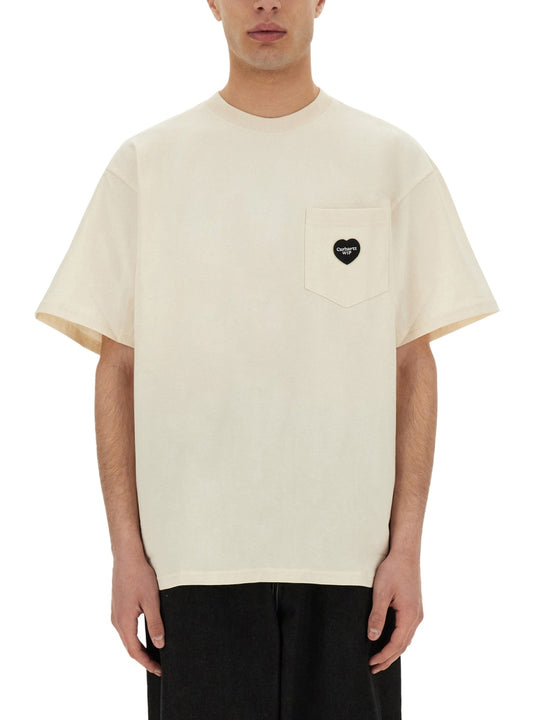 T-Shirt With Pocket And Logo
