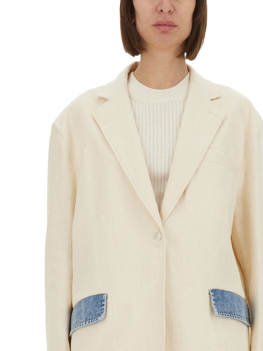 Moschino Jeans Jackets - White | Wanan Luxury