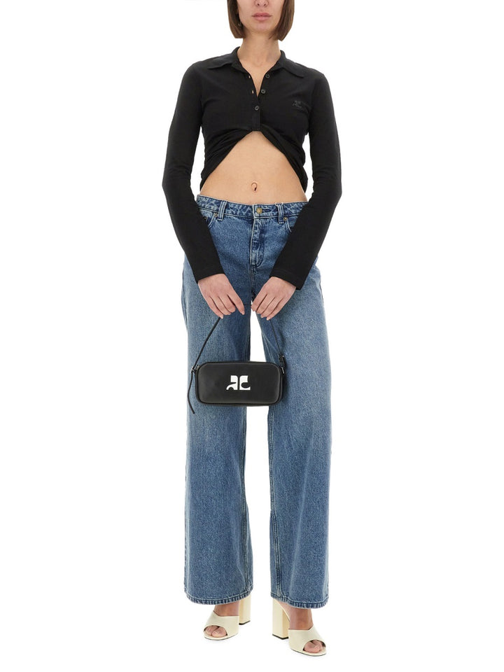 Courrèges Polo - Black | Wanan Luxury