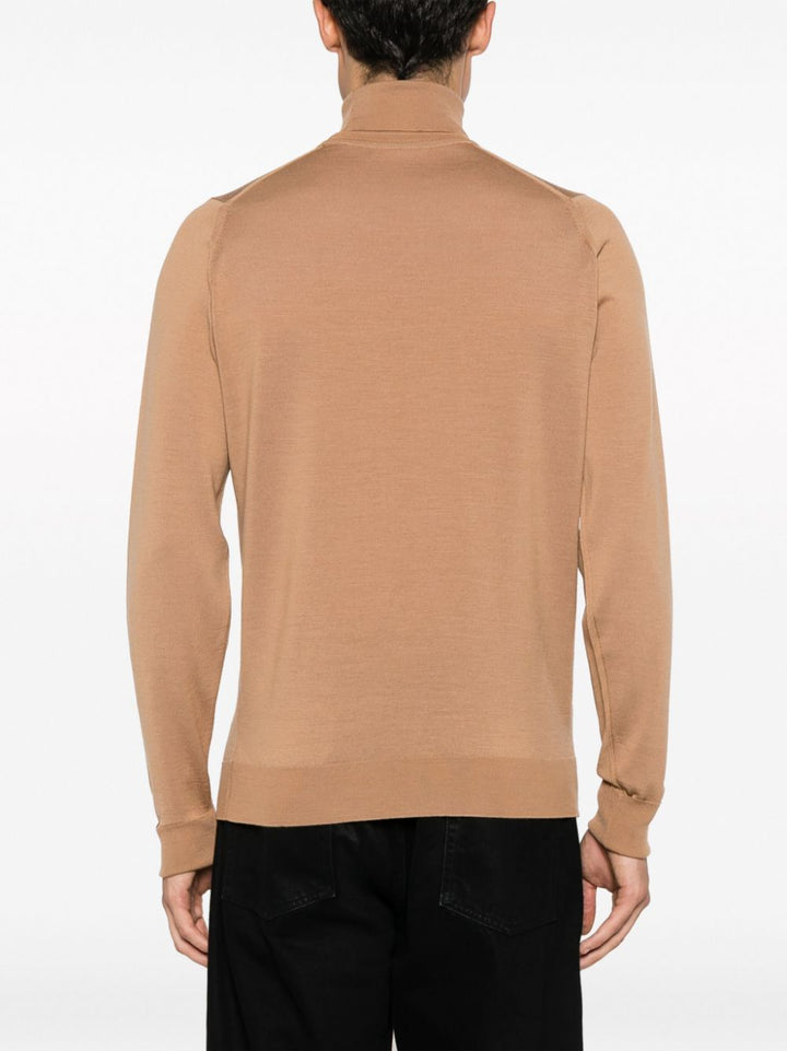 John Smedley Turtle neck - Nude & Neutrals | 43d35acb190763b65c06f08d2861b632f37dbd50