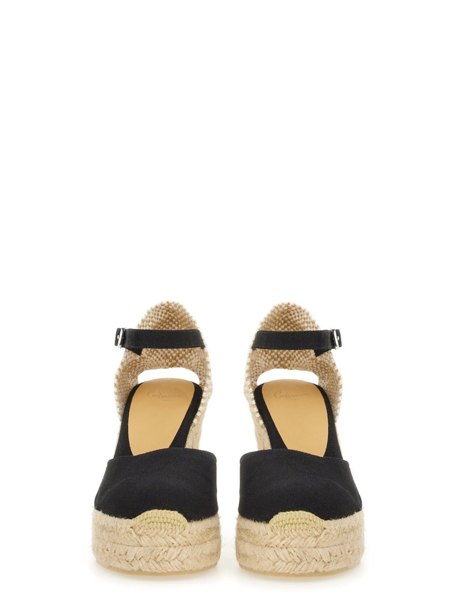 Castañer Wedges - Black | Wanan Luxury