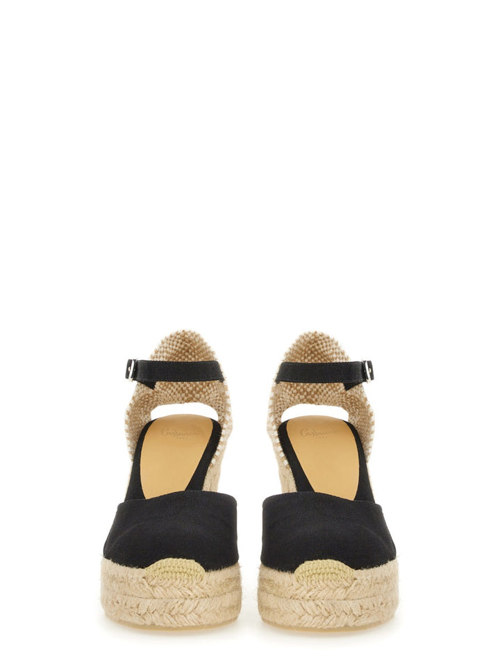 Castañer Wedges - Black | Wanan Luxury