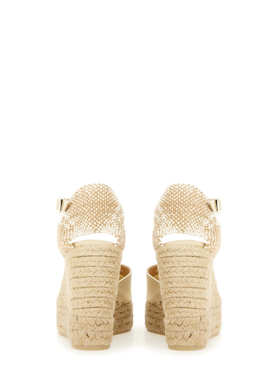 Castañer Wedges - White | Wanan Luxury