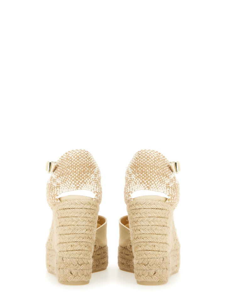 Castañer Wedges - White | Wanan Luxury