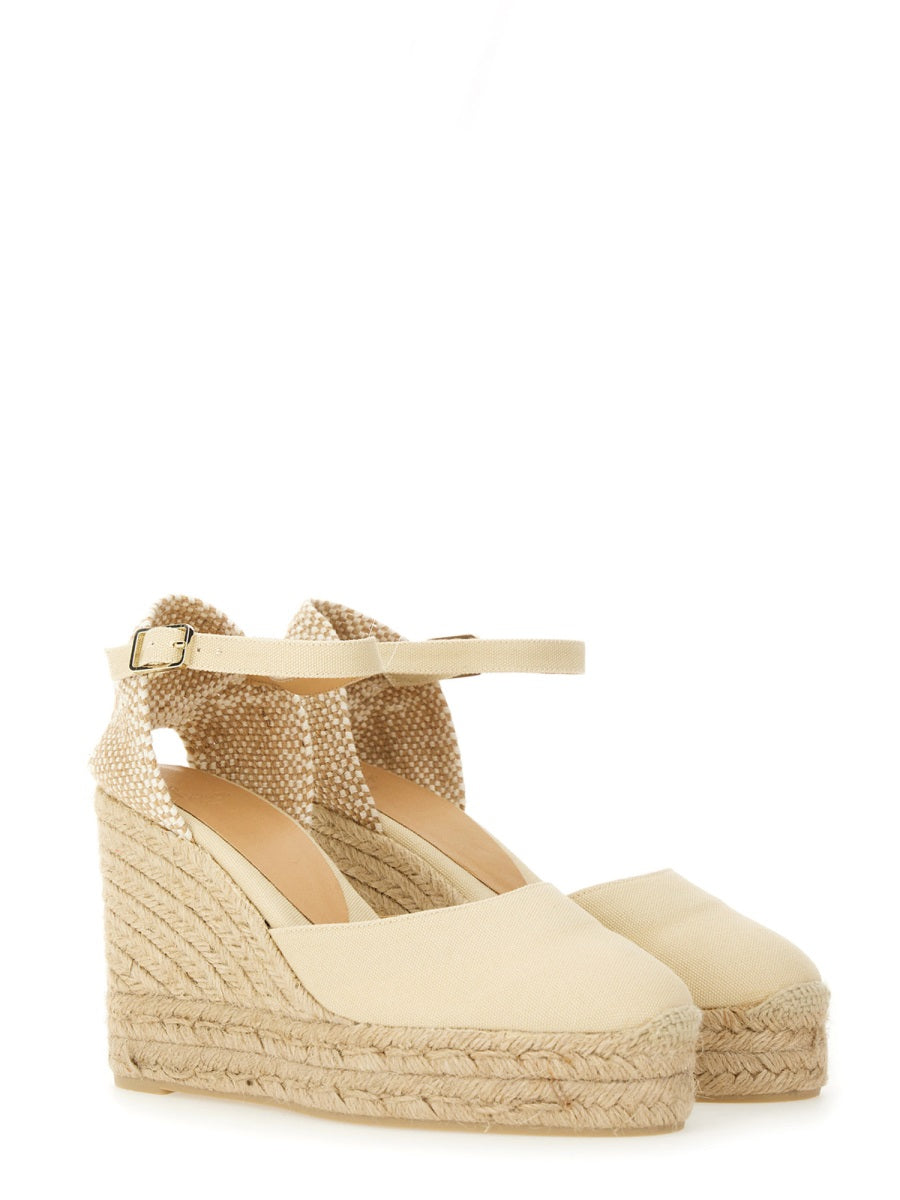 Castañer Wedges - White | Wanan Luxury