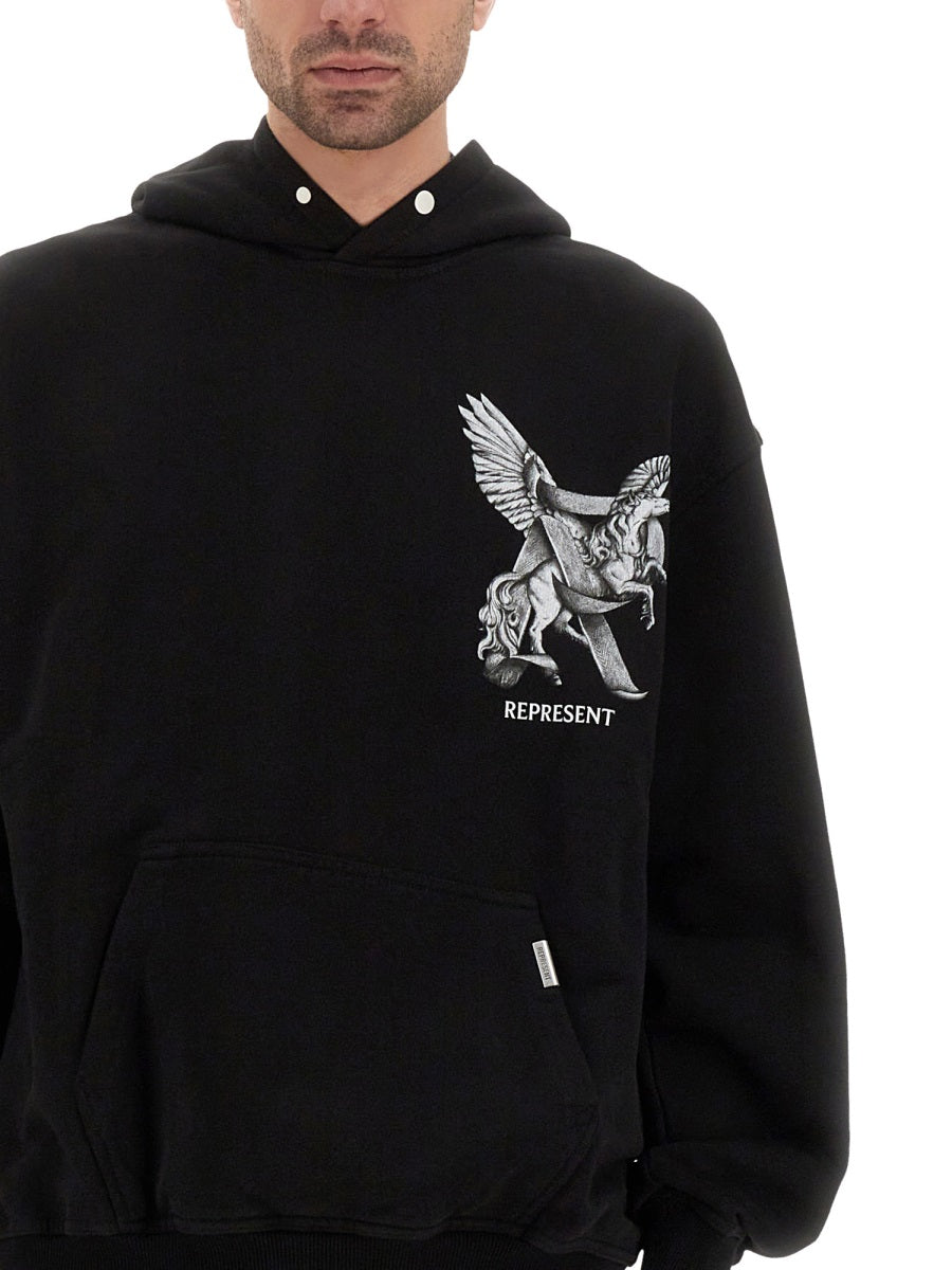 Represent Sweatshirts - Black | Wanan Luxury