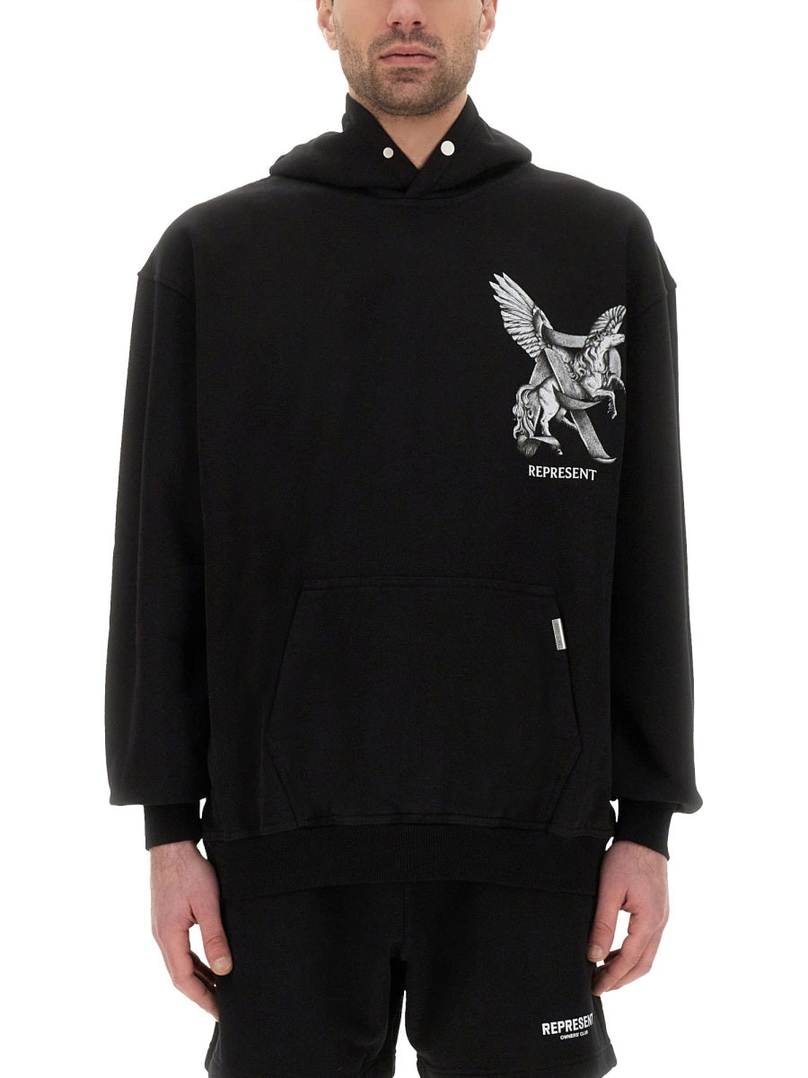 Represent Sweatshirts - Black | Wanan Luxury