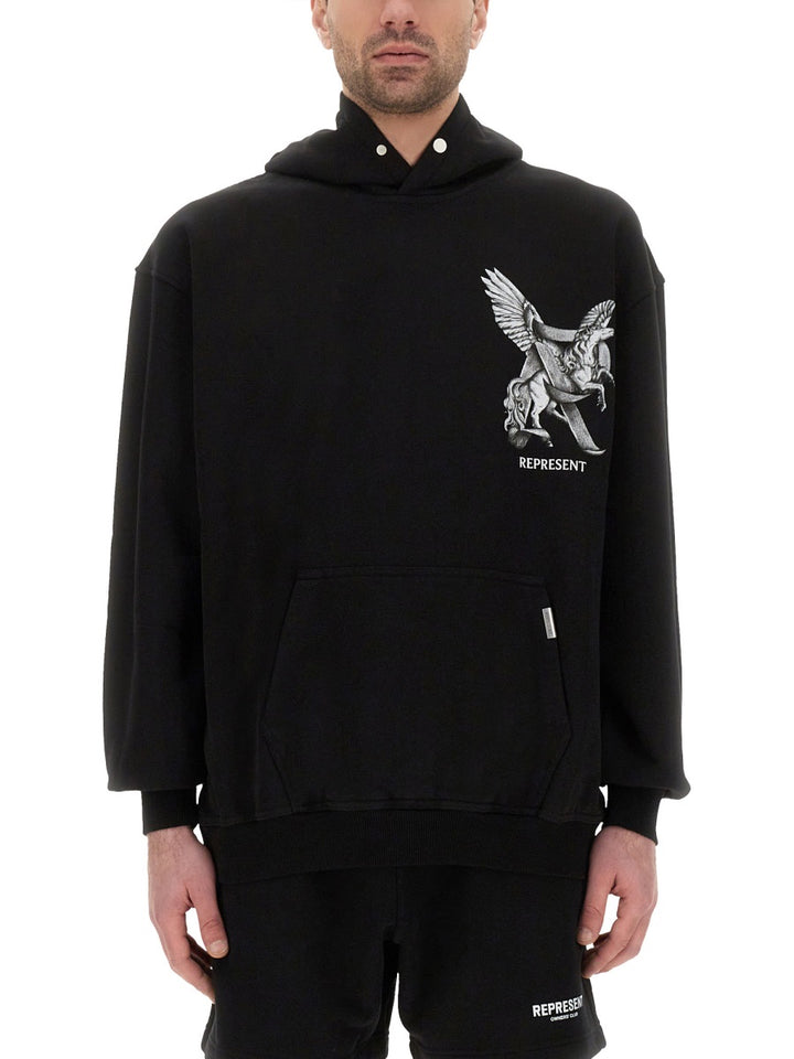 Represent Sweatshirts - Black | Wanan Luxury