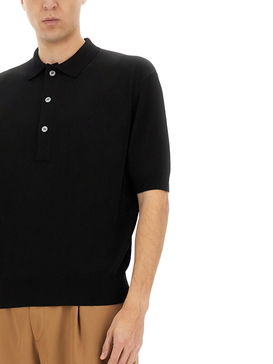 Lardini Polo - Black | Wanan Luxury