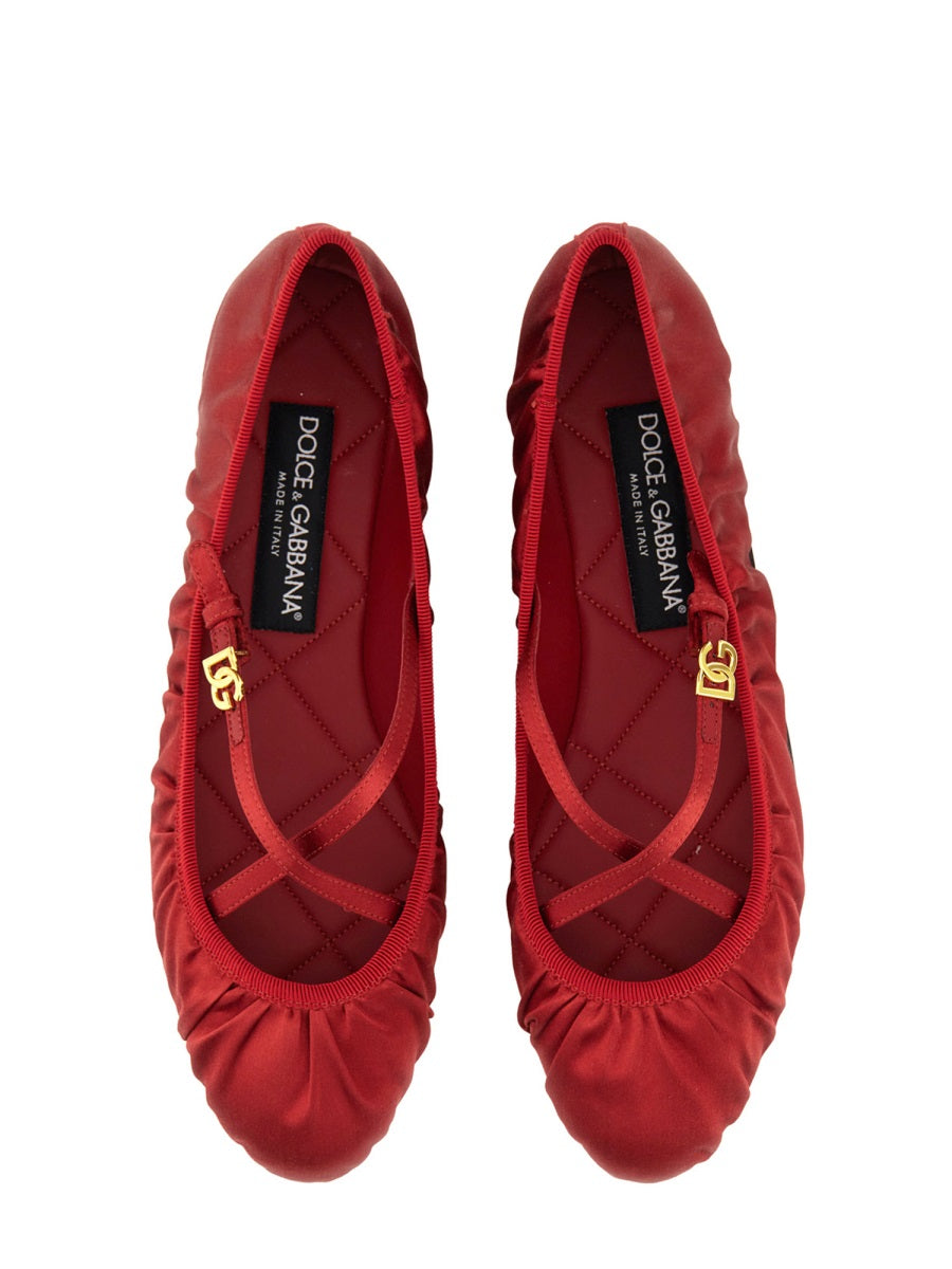 Dolce & Gabbana Flat Shoes - Red | Wanan Luxury