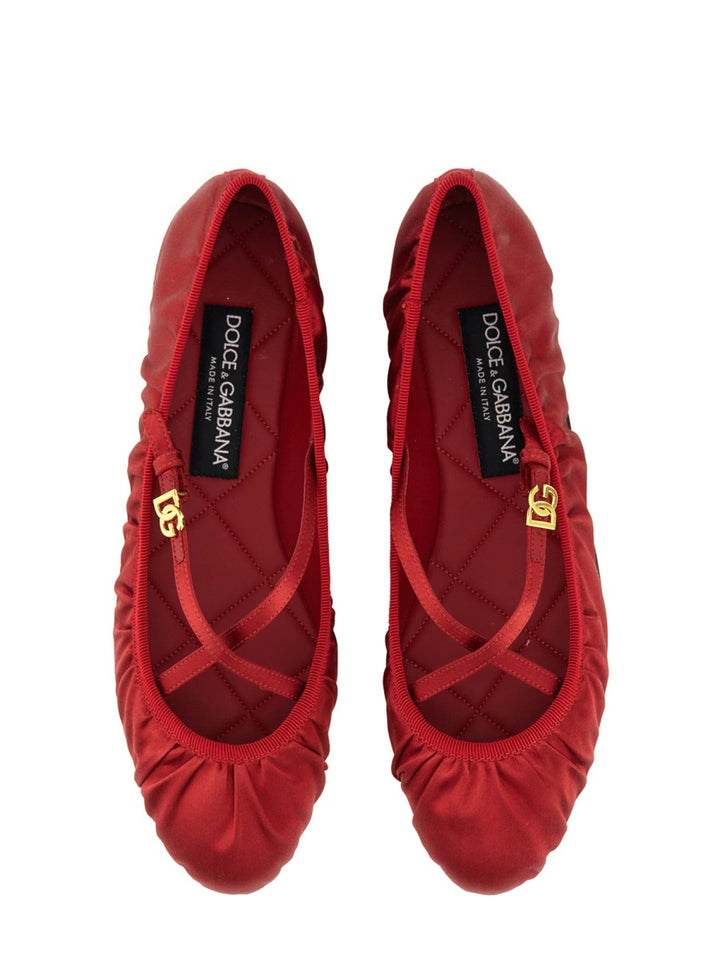 Dolce & Gabbana Flat Shoes - Red | Wanan Luxury