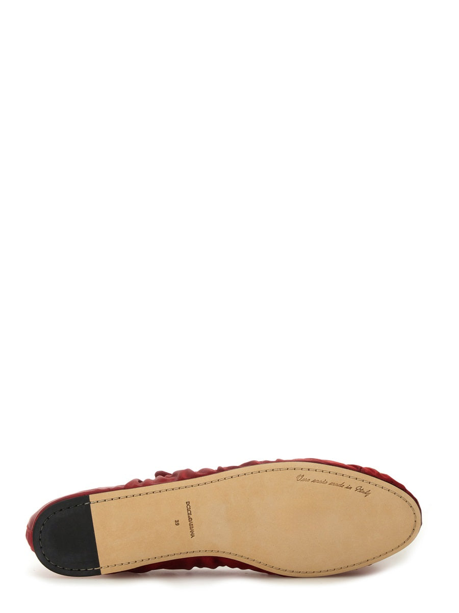 Dolce & Gabbana Flat Shoes - Red | Wanan Luxury
