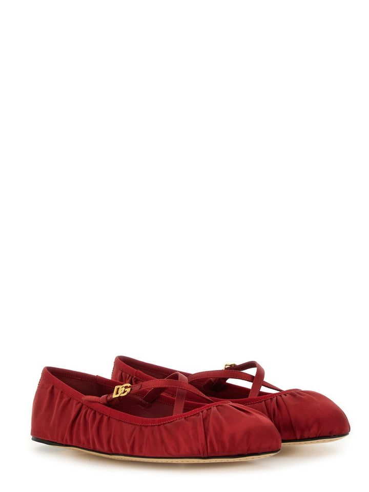 Dolce & Gabbana Flat Shoes - Red | Wanan Luxury