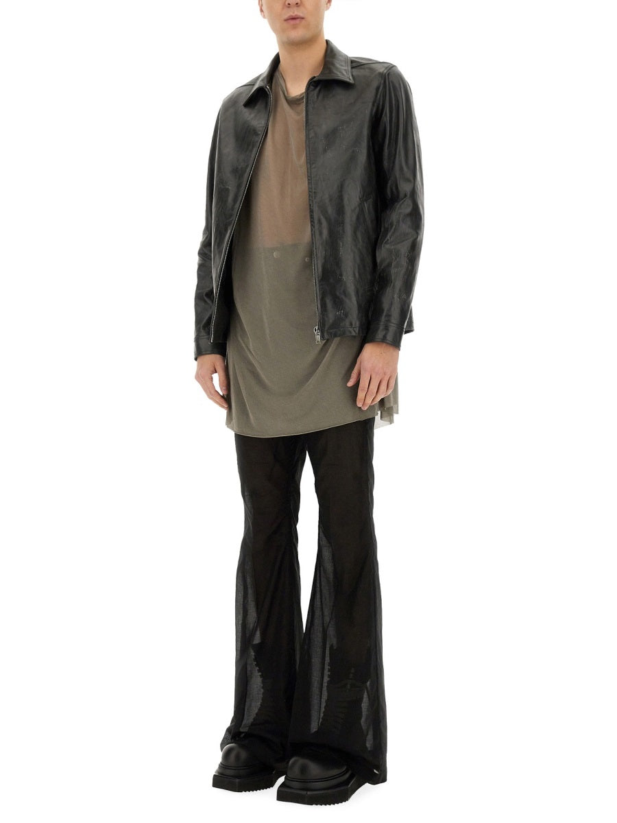 Rick Owens Leather Jackets - Black | Wanan Luxury