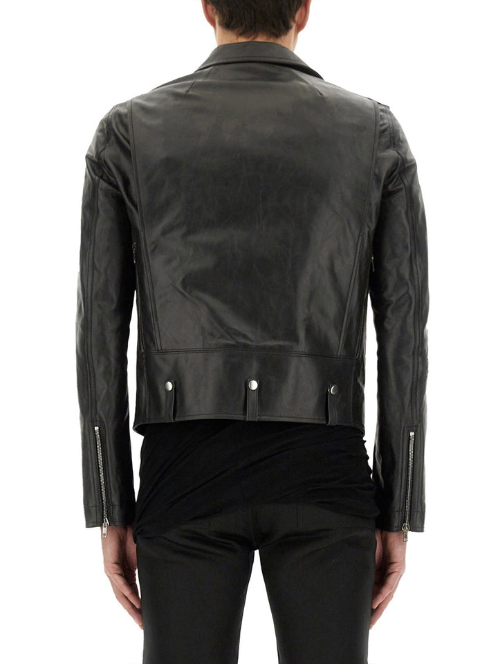Rick Owens Leather Jackets - Black | Wanan Luxury