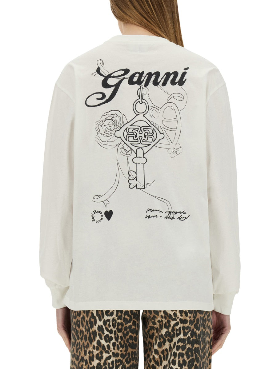 Ganni T shirts - White | Wanan Luxury