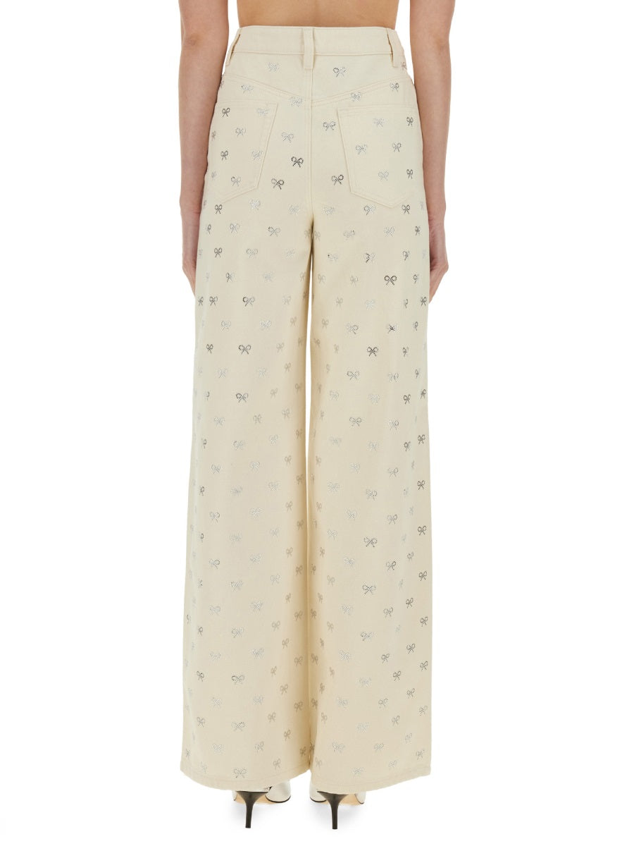 Self-Portrait Denim - Beige | Wanan Luxury