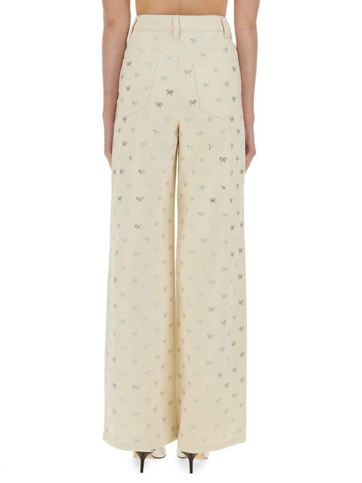 Self-Portrait Denim - Beige | Wanan Luxury