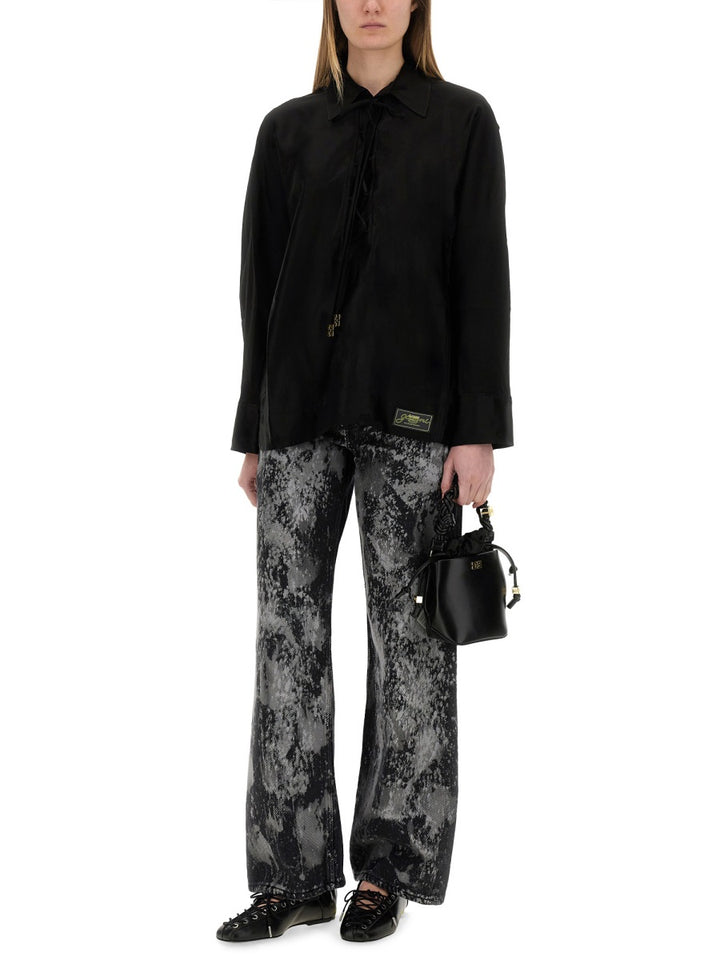 Ganni Shirts - Black | Wanan Luxury