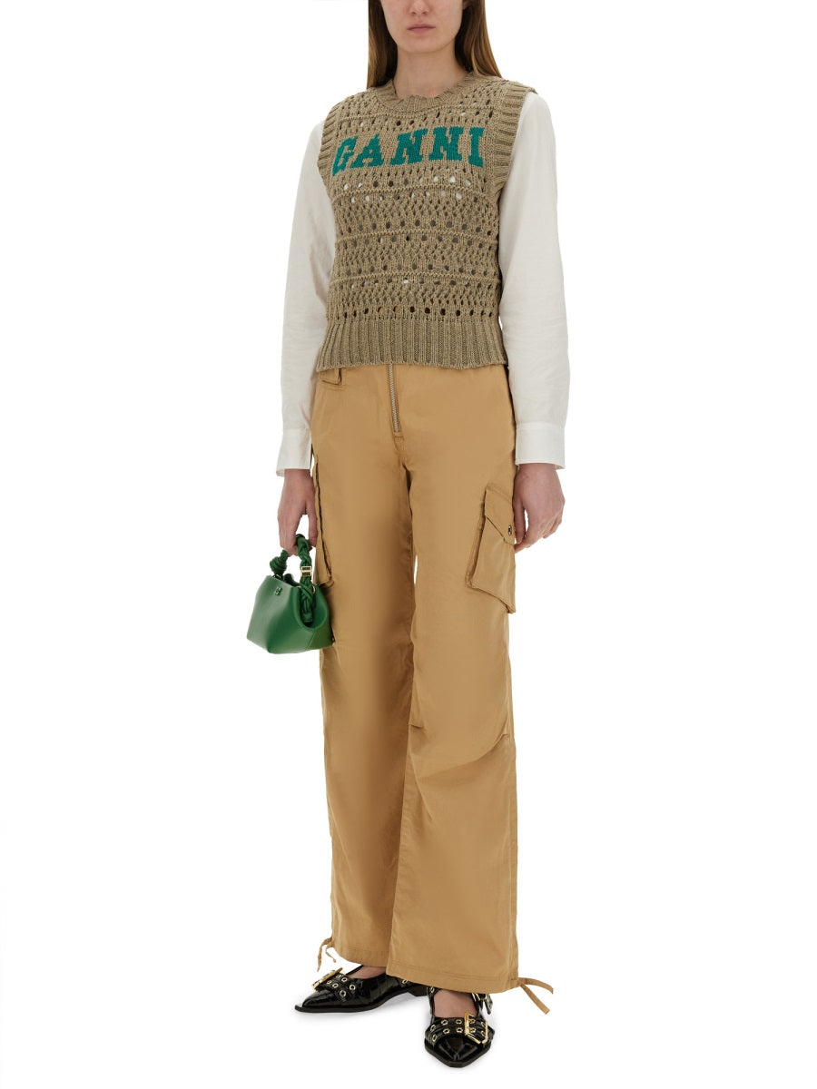 Ganni Pants - Beige | Wanan Luxury