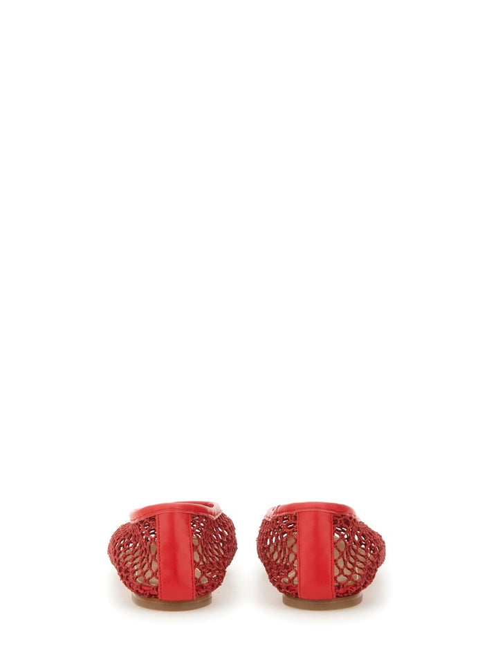 Staud Flat Shoes - Red | Wanan Luxury