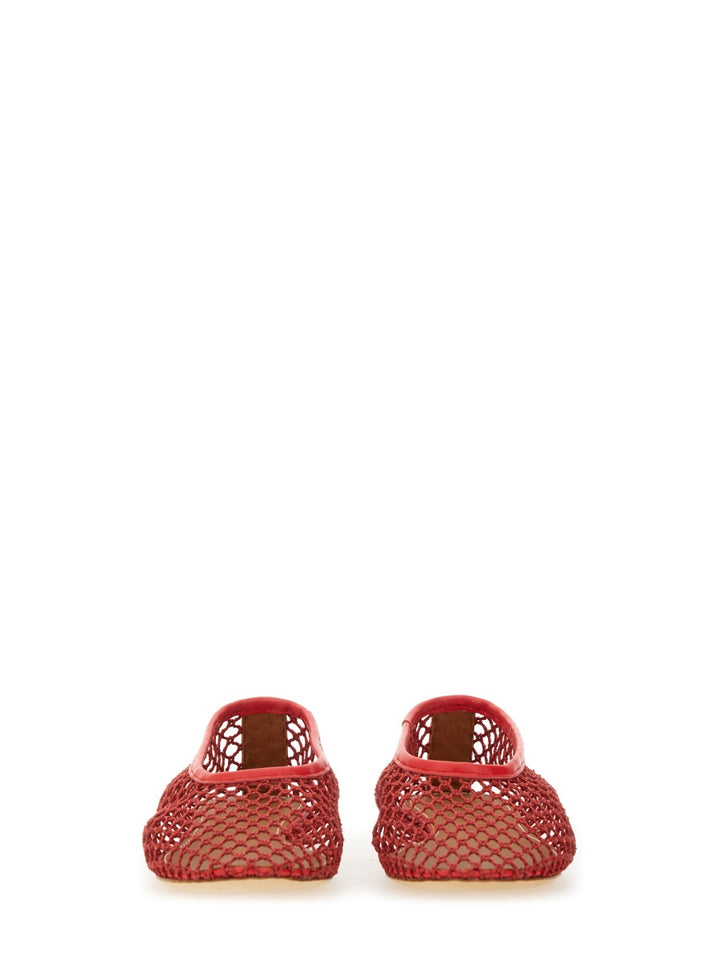 Staud Flat Shoes - Red | Wanan Luxury