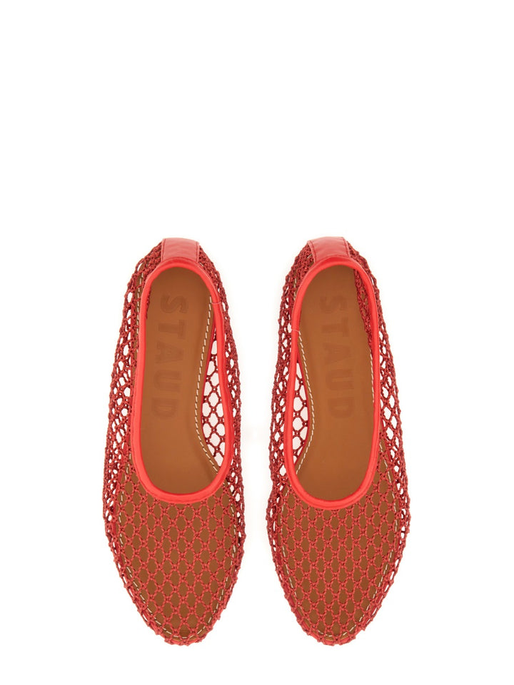 Staud Flat Shoes - Red | Wanan Luxury