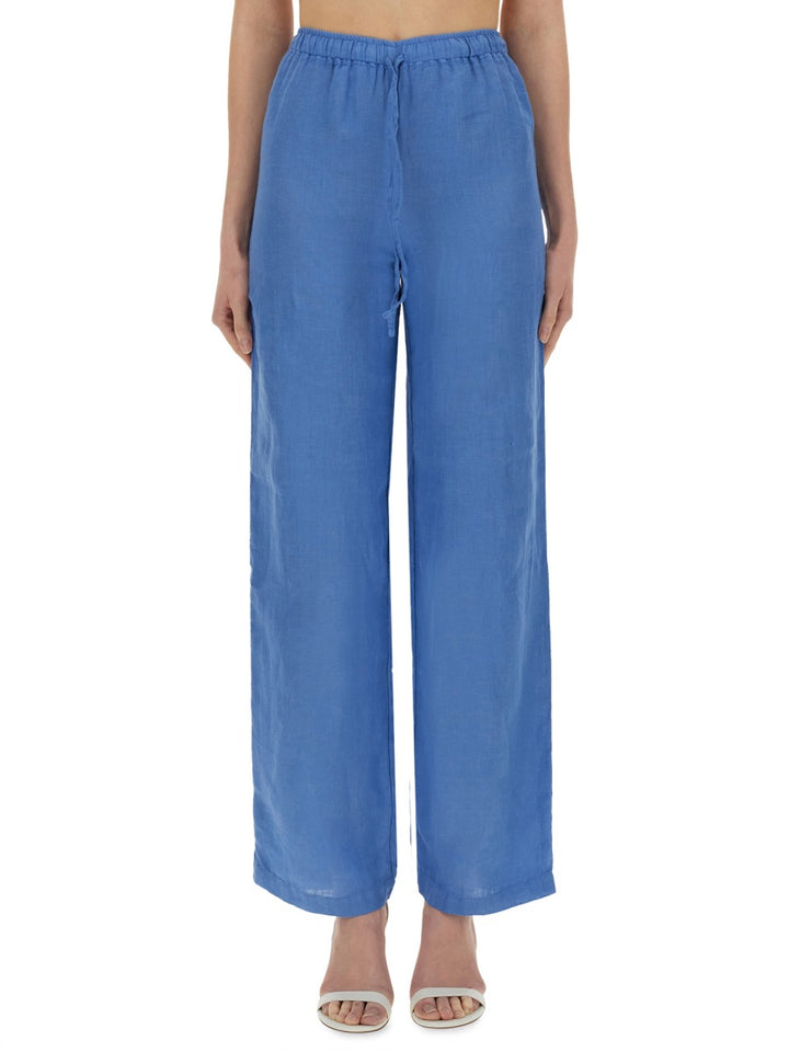 120% Lino Pants - Blue | Wanan Luxury