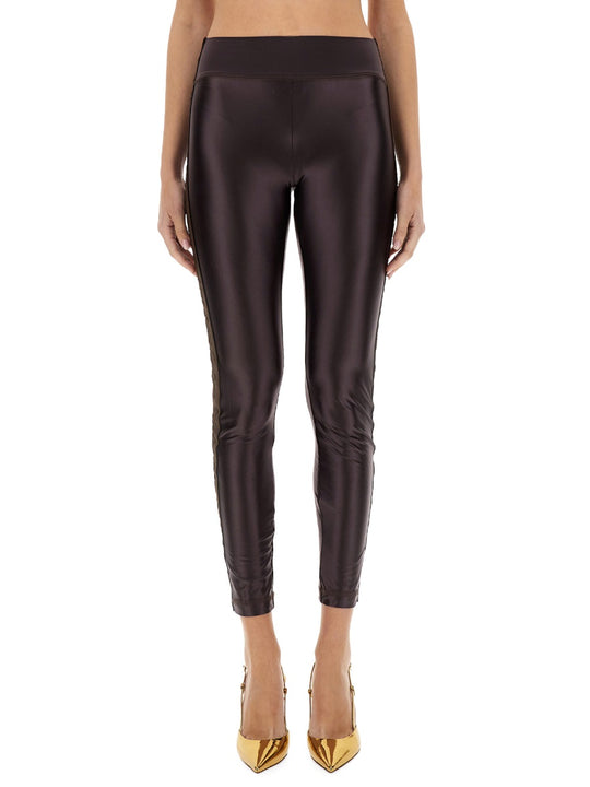 Leggings With Logoed Band