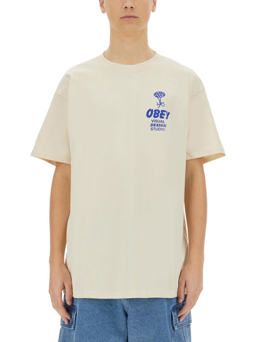 Obey T shirts - Beige | Wanan Luxury