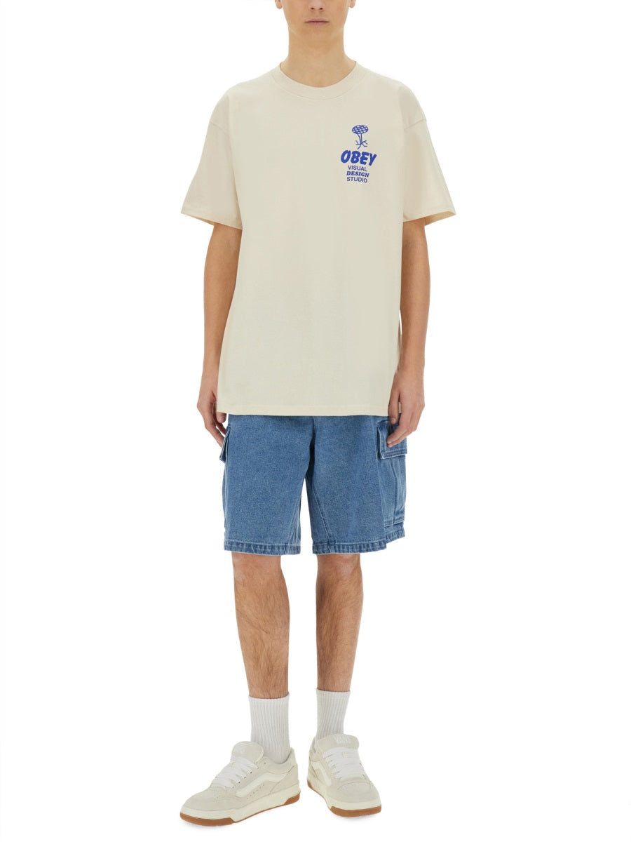 Obey T shirts - Beige | Wanan Luxury