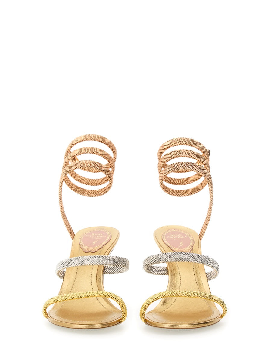 René Caovilla pumps - Gold | Wanan Luxury