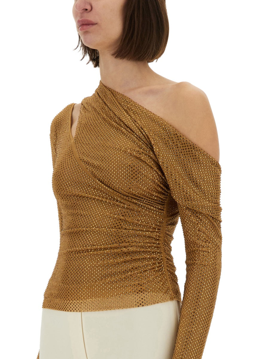 Self-Portrait Tops - Gold | Wanan Luxury