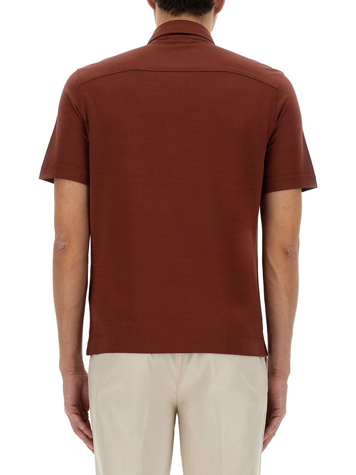 Zegna Polo - Brown | Wanan Luxury