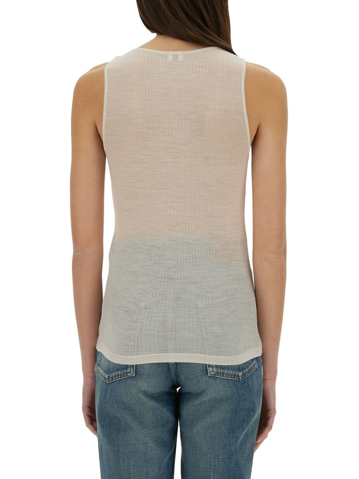 Saint Laurent Tops - White | Wanan Luxury