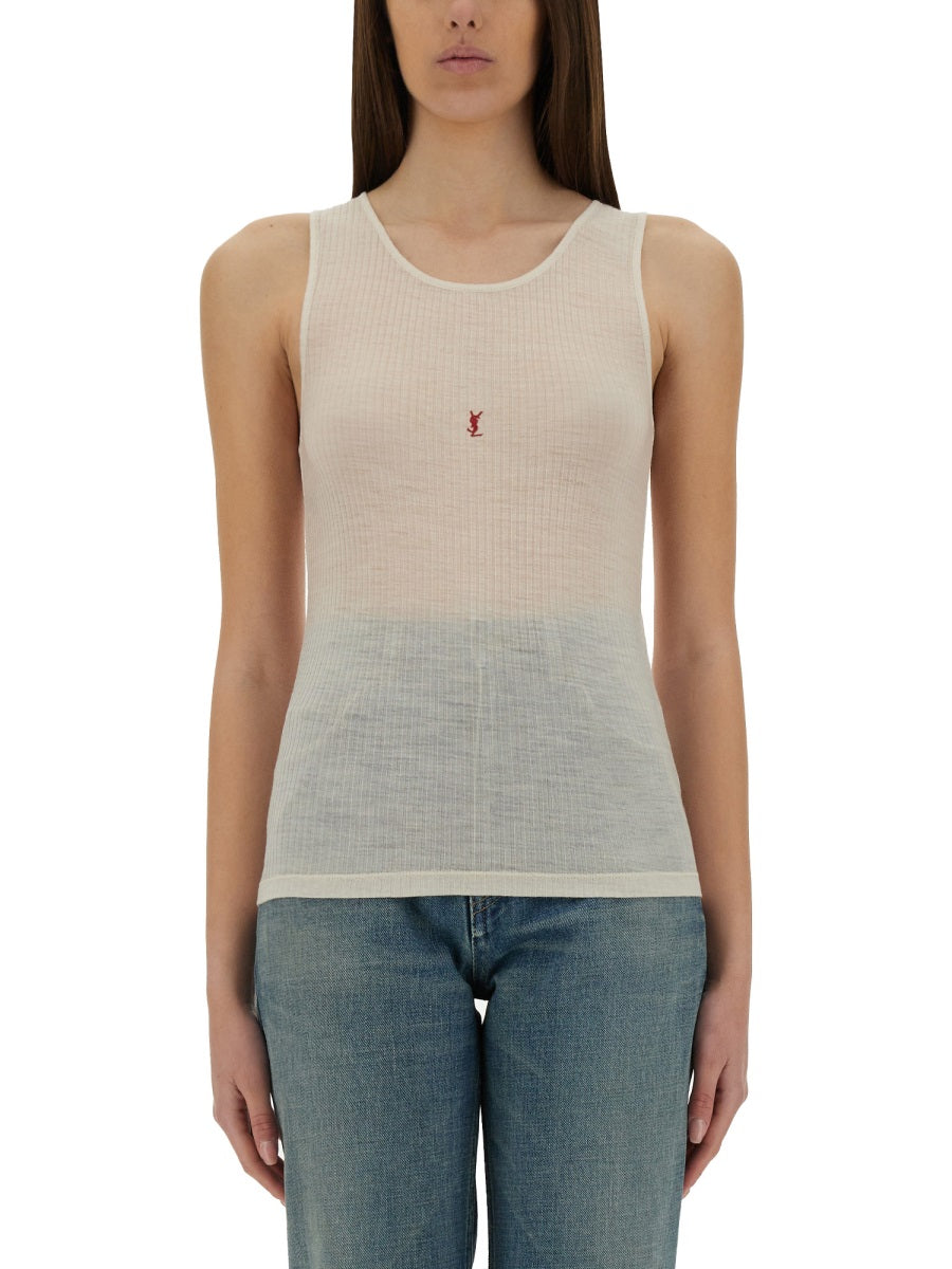 Saint Laurent Tops - White | Wanan Luxury