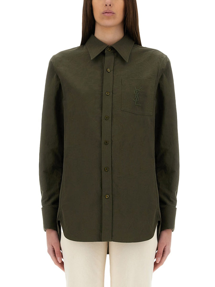 Saint Laurent Shirts - Green | d9c7fb7092a3cc7d97f60dc1a7a4bd4c3a7fe96d