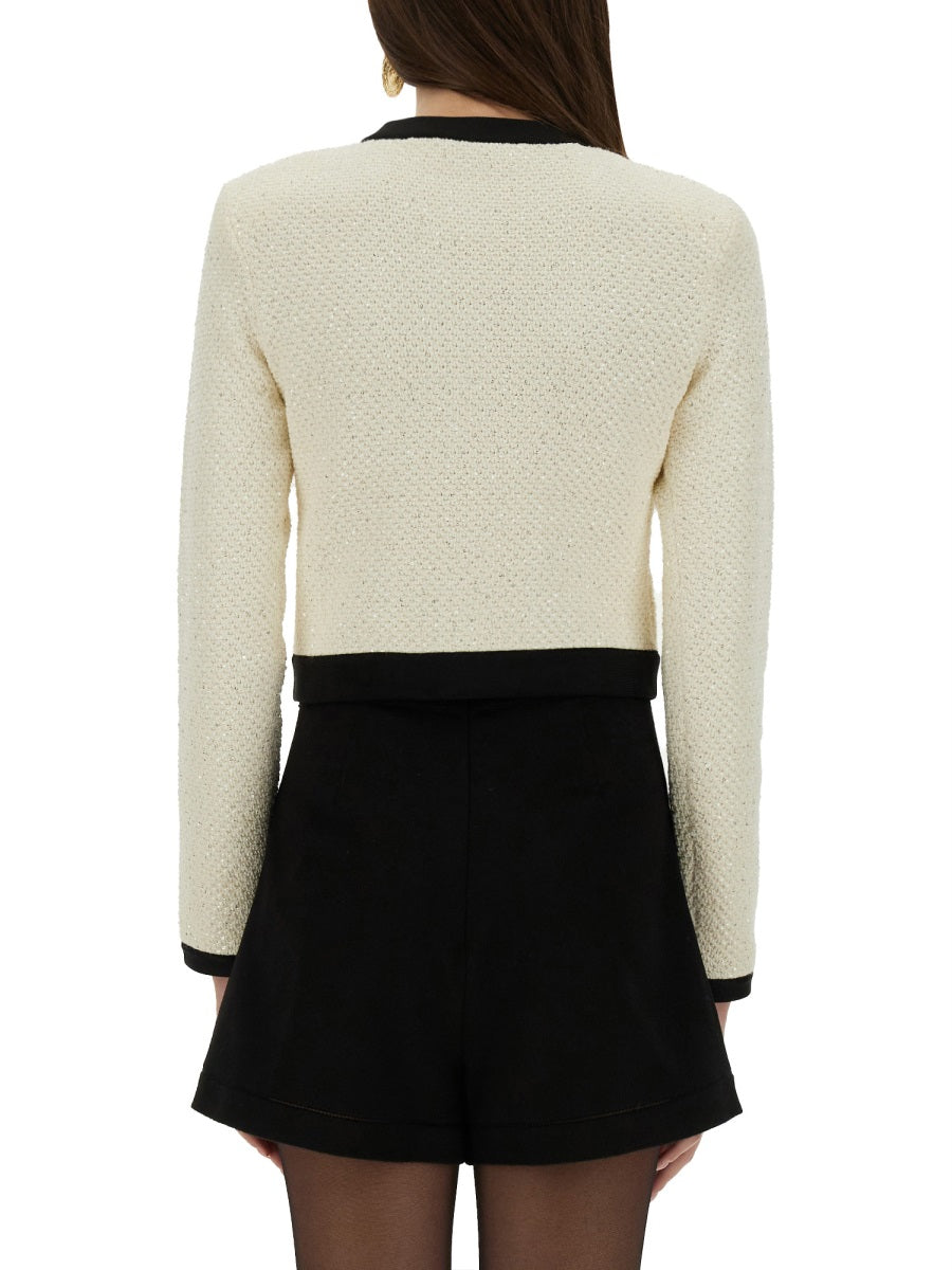 Self-Portrait Jackets - White | Wanan Luxury