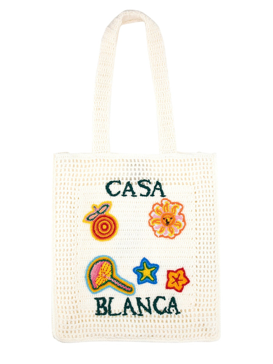 Casablanca Hand Bags - White | Wanan Luxury