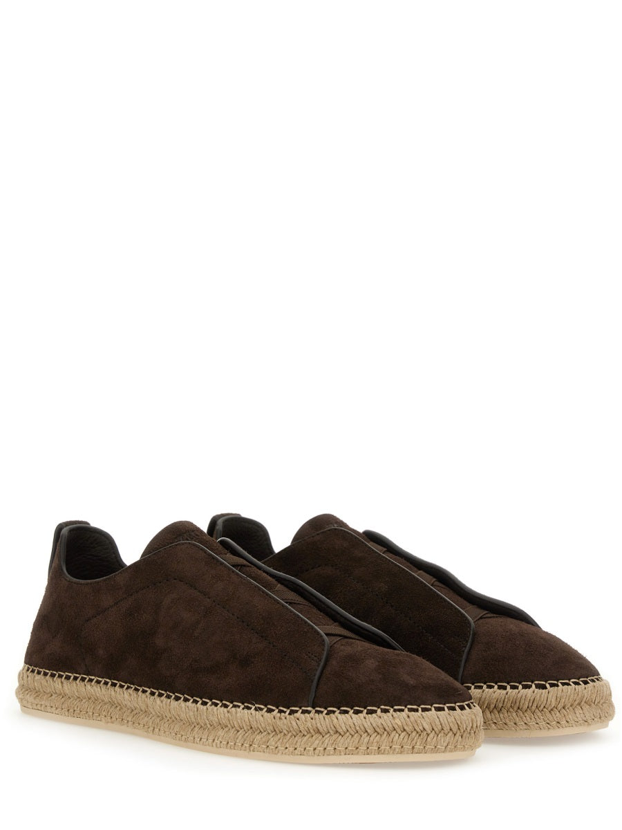 Zegna Flat Shoes - Brown | Wanan Luxury