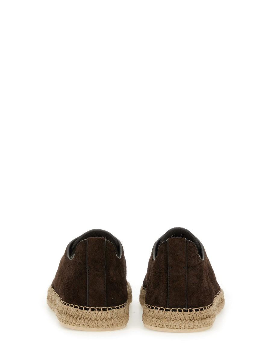 Zegna Flat Shoes - Brown | Wanan Luxury