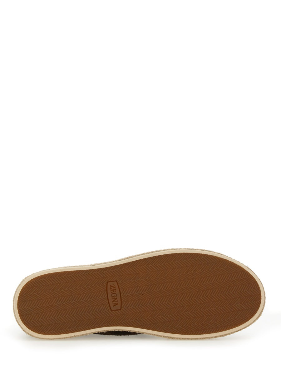 Zegna Flat Shoes - Brown | Wanan Luxury