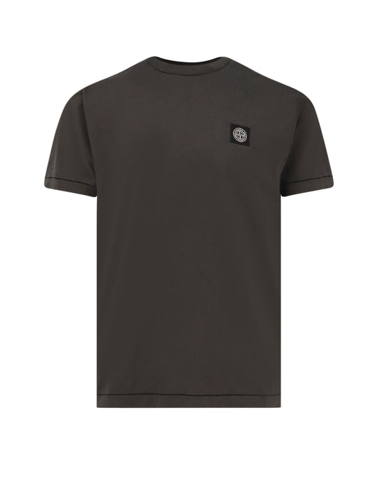 Cotton T-Shirt With Logo Patch
