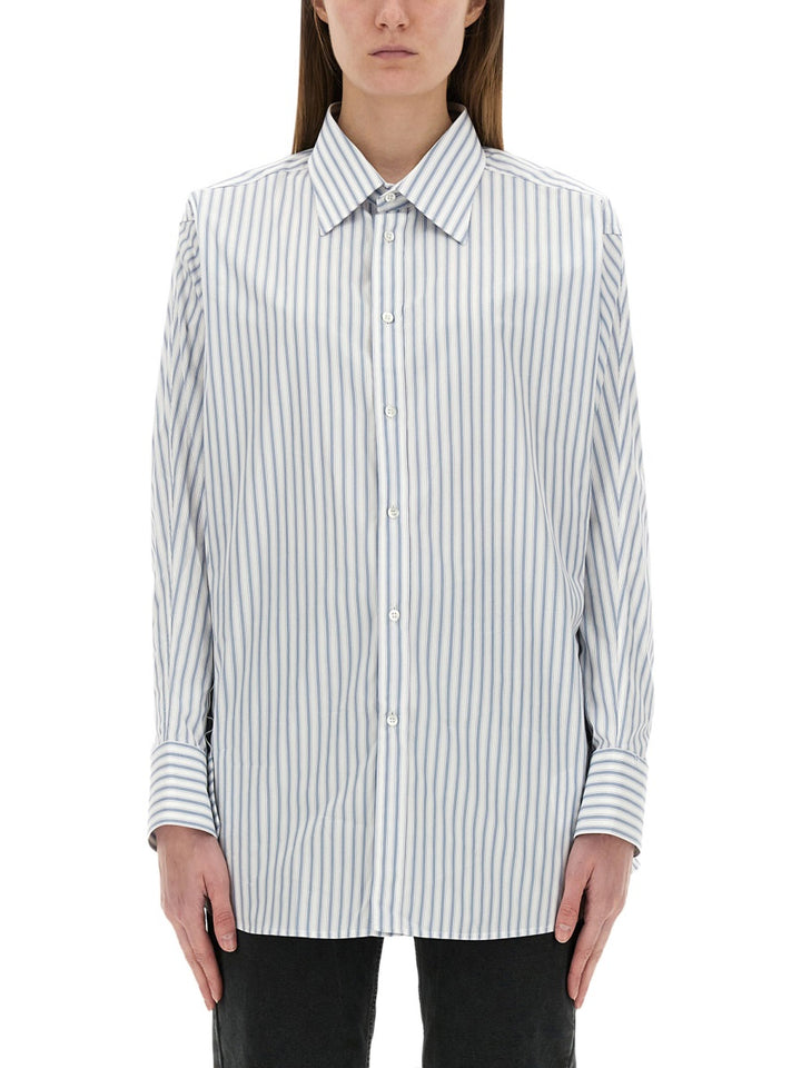 Maison Margiela Shirts - White, Light Blue | Wanan Luxury