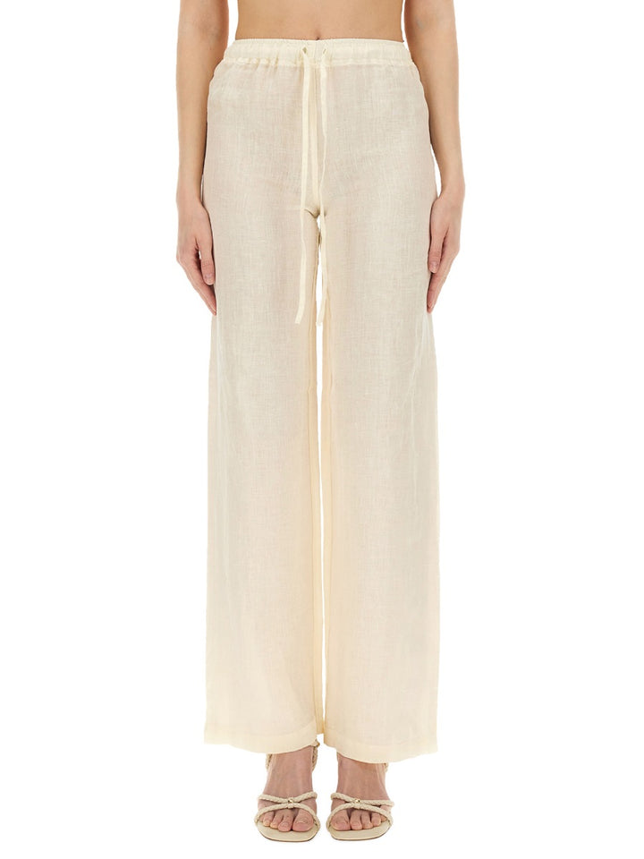 120% Lino Pants - White | Wanan Luxury